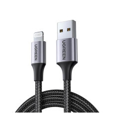 Кабель Ugreen US199 USB - Lightning (M/M), 2 м, Black (60158)