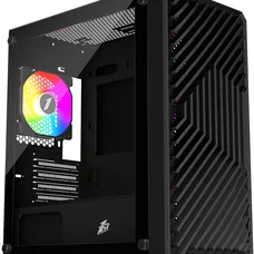 Корпус 1stPlayer T5-4F1-BK Black без БЖ