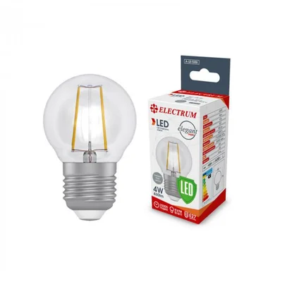 Лампа світлодіодна куля-ретро Electrum Filament 4W E27 4000K (A-LB-1386)