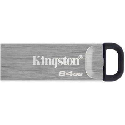 Флеш-накопичувач USB3.2 64GB Kingston DataTraveler Kyson Silver/Black (DTKN/64GB)