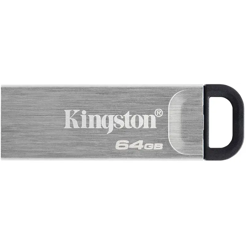 Флеш-накопичувач USB3.2 64GB Kingston DataTraveler Kyson Silver/Black (DTKN/64GB)