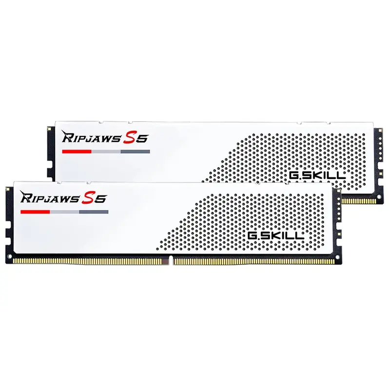 Модуль пам`ятi DDR5 2x16GB/6000 G.Skill Ripjaws S5 White (F5-6000J3040F16GX2-RS5W) Модуль пам`ятi DDR5 2x16GB/6000 G.Skill Ripjaws S5 White (F5-6000J3040F16GX2-RS5W)