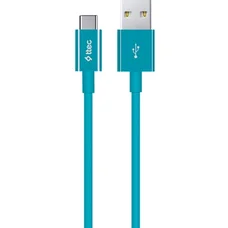 Кабель Ttec USB - USB Type-C (M/M), 1.2 м, Turquoise (2DK12TZ)