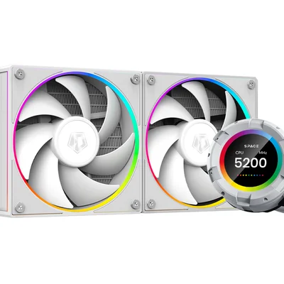 Система водяного охолодження ID-Cooling Space LCD SL240 White