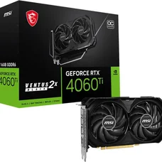 Відеокарта GF RTX 4060 Ti 16GB GDDR6 Ventus 2X Black OC MSI (GeForce RTX 4060 Ti VENTUS 2X BLACK 16G OC)