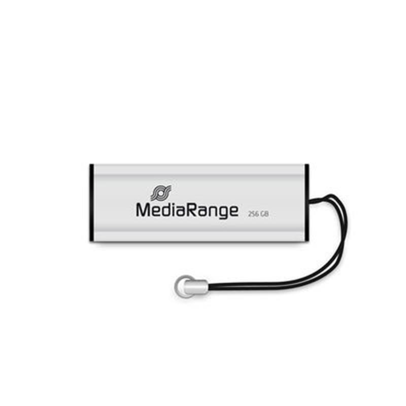 Флеш-накопичувач USB3.0 256GB MediaRange Black/Silver (MR919)