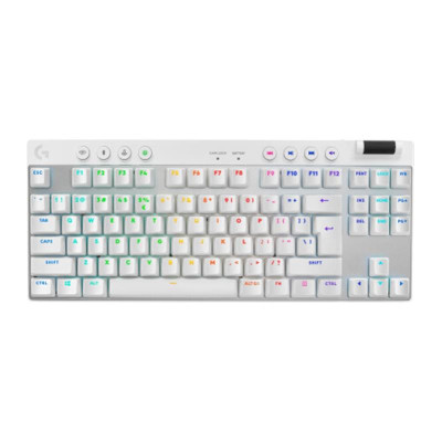 Клавiатура Logitech G PRO X TKL Lightspeed White Tactile (920-012148)