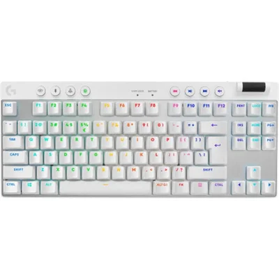Клавiатура Logitech G PRO X TKL Lightspeed White Tactile (920-012148)