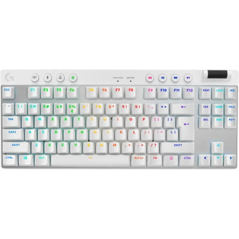 Клавiатура Logitech G PRO X TKL Lightspeed White Tactile (920-012148)