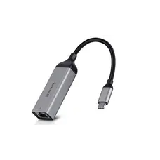 Адаптер REAL-EL CE-150 USB Type-C - RJ45 (M/F), 0.1 м, Black (EL123110004)