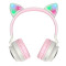 Bluetooth-гарнітура Hoco W27 Cat Ear Grey/Pink (W27GP)