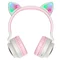 Bluetooth-гарнітура Hoco W27 Cat Ear Grey/Pink (W27GP)