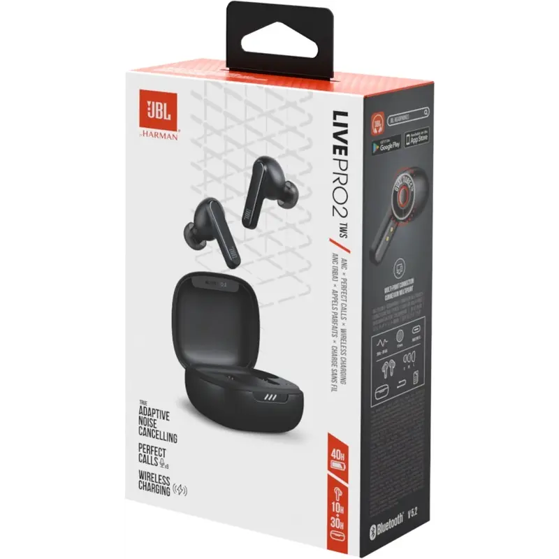 Bluetooth-гарнітура JBL Live Pro 2 Black (JBLLIVEPRO2TWSBLK) Bluetooth-гарнітура JBL Live Pro 2 Black (JBLLIVEPRO2TWSBLK)