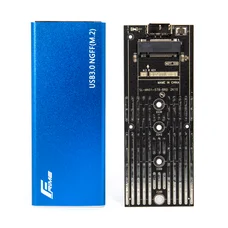 Зовнішня кишеня Frime M.2 NGFF SATA, USB 3.0, Metal, Blue (FHE202.M2U30)