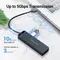 Концентратор Vention 4-Port з micro USB живленням 0.15M Black (CHLBB)