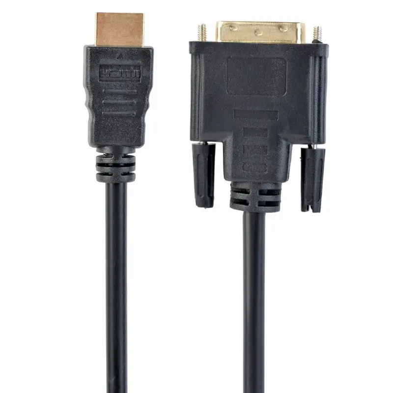 Кабель Cablexpert HDMI - DVI V 1.4 (M/M), 1.8 м, чорний (CC-HDMI-DVI-6) пакет Кабель Cablexpert HDMI - DVI V 1.4 (M/M), 1.8 м, чорний (CC-HDMI-DVI-6) пакет
