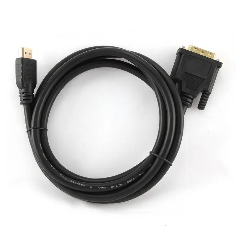 Кабель Cablexpert HDMI - DVI V 1.4 (M/M), 1.8 м, чорний (CC-HDMI-DVI-6) пакет Кабель Cablexpert HDMI - DVI V 1.4 (M/M), 1.8 м, чорний (CC-HDMI-DVI-6) пакет