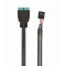 Кабель Cablexpert USB 2.0 9-pin - USB 3.0 19-pin (F/M), 0.15 м, внутрішній, чорний (CC-U3U2-01)