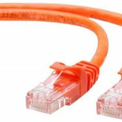 Патч-корд UTP Cablexpert (PP12-0.5M/O) літий, 50u "штекер із засувкою, 0.5 м, помаранчевий