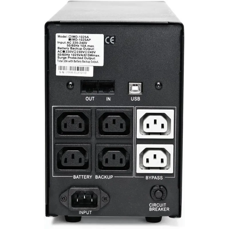 Джерело безперебійного живлення Powercom IMD-3000AP LCD, Lin.int., AVR, 6 x IEC, USB, LCD, металл (00210186) Джерело безперебійного живлення Powercom IMD-3000AP LCD, Lin.int., AVR, 6 x IEC, USB, LCD, металл (00210186)