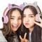 Bluetooth-гарнітура Hoco W27 Cat Ear Grey/Pink (W27GP)