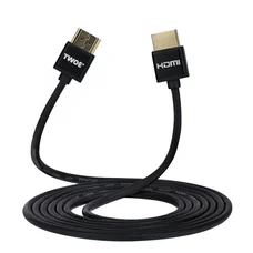 Кабель 2E Ultra Slim HDMI - HDMI V 2.0 (M/M), 2 м, чорний (2EW-1119-2m)