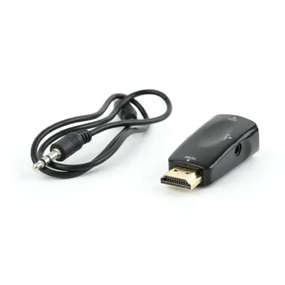 Адаптер Cablexpert (AB-HDMI-VGA-02) HDMI-VGA/3.5 мм, чорний