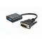 Адаптер Cablexpert DVI - VGA (M/F), 0.2 м, Black (AB-DVID-VGAF-01)