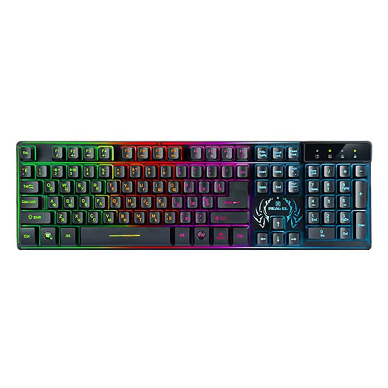 Клавіатура REAL-EL Comfort 7090 Backlit Black (EL123100031)