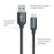 Кабель ColorWay USB - USB Type-C (M/M), 1 м, Black (CW-CBUC003-BK)