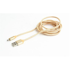 Кабель Cablexpert USB - Micro USB V 2.0 (M/M), 1.8 м, золотистий (CCB-mUSB2B-AMBM-6-G)