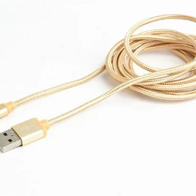 Кабель Cablexpert USB - Micro USB V 2.0 (M/M), 1.8 м, золотистий (CCB-mUSB2B-AMBM-6-G)