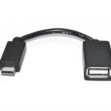 Кабель REAL-EL USB Type-C - USB V 2.0 (M/F), 0.1 м, чорний (EL123500030)