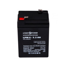 Акумуляторна батарея LogicPower LPM 6V 5.2AH (LPM 6 - 5.2 AH) AGM