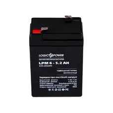 Акумуляторна батарея LogicPower LPM 6V 5.2AH (LPM 6 - 5.2 AH) AGM