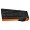 Комплект (клавіатура, миша) A4Tech F1010 Black/Orange USB