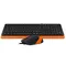 Комплект (клавіатура, миша) A4Tech F1010 Black/Orange USB