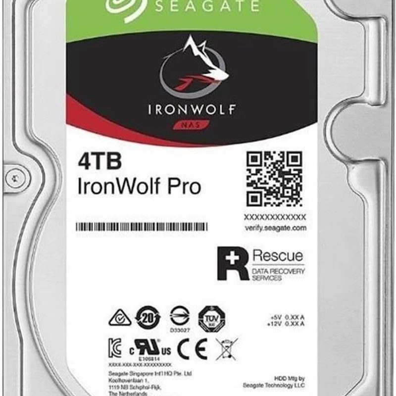 Накопичувач HDD SATA 4.0TB Seagate IronWolf Pro NAS 7200rpm 128MB (ST4000NE001)