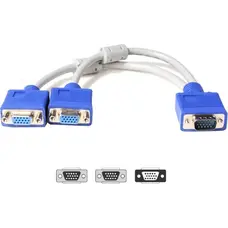 Кабель Atcom VGA - 2хVGA (M/F), 0.1 м, White (10800)