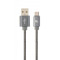 Кабель Cablexpert USB - USB Type-C V 2.0 (M/M), 1 м, сірий (CC-USB2S-AMCM-1M-BG)