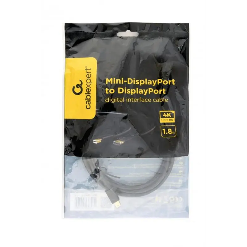 Кабель Cablexpert (CCP-mDP2-6), MiniDisplayPort-DisplayPort, 1.8м, чорний Кабель Cablexpert (CCP-mDP2-6), MiniDisplayPort-DisplayPort, 1.8м, чорний