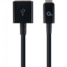 Cablexpert USB - Lightning (M/M), преміум, 1 м, чорний (CC-USB2P-AMLM-1M)