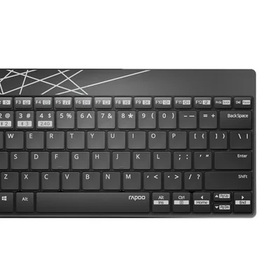 Комплект (клавіатура, мишка) Rapoo 8000M Wireless Black