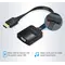 Адаптер Vention Flat HDMI - VGA (M/F), зі звуком і живленням, 0.15 м, чорний (ACKBB)
