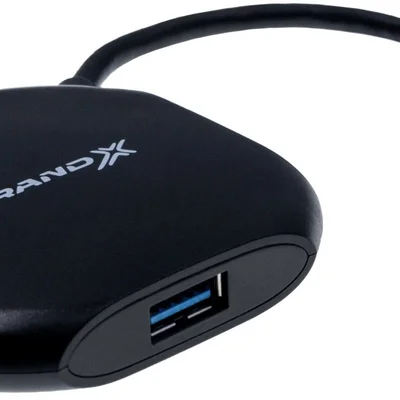 Концентратор USB3.0 Grand-X GH-415 Black 4хUSB3.0