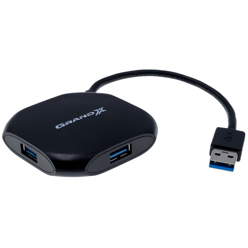 Концентратор USB3.0 Grand-X GH-415 Black 4хUSB3.0