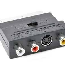 Адаптер Cablexpert SCART - S-Video, 3xRCA (M/F), чорний (CCV-4415) пакет