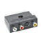 Адаптер Cablexpert SCART - S-Video, 3xRCA (M/F), чорний (CCV-4415) пакет