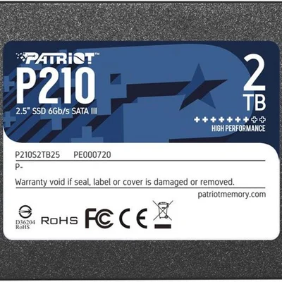 Накопичувач SSD 2TB Patriot P210 2.5" SATAIII TLC (P210S2TB25)