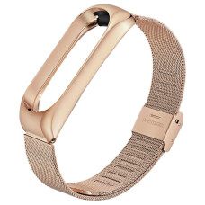 Ремінець BeCover Metal для Xiaomi Mi Band 4/3 Rose Gold (704654)